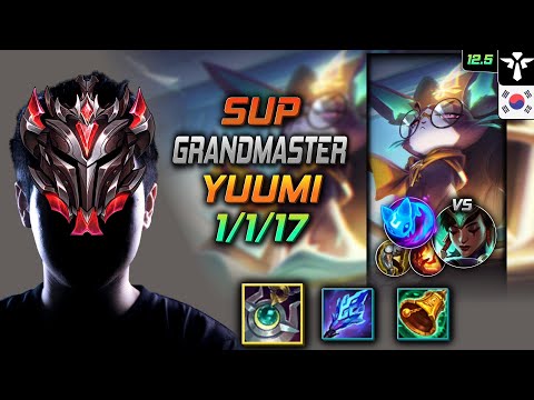 GrandMaster Yuumi Support vs Karma - 천상계 서폿 유미 월석 콩콩이 - LOL KR 12.5