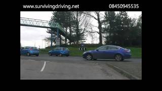 preview picture of video 'Positioning - Briton Ferry Roundabout - turning right 3rd'