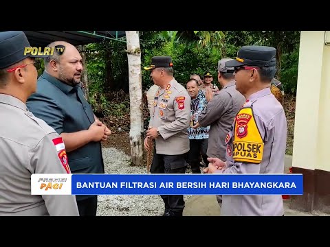 POLRES SANGGAU SALURKAN BANTUAN FILTRASI AIR BERSIH UNTUK WARGA