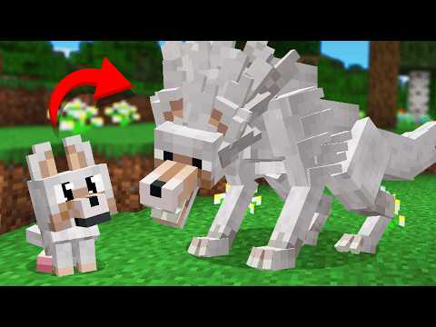 From Baby to Alpha Wolf in Minecraft