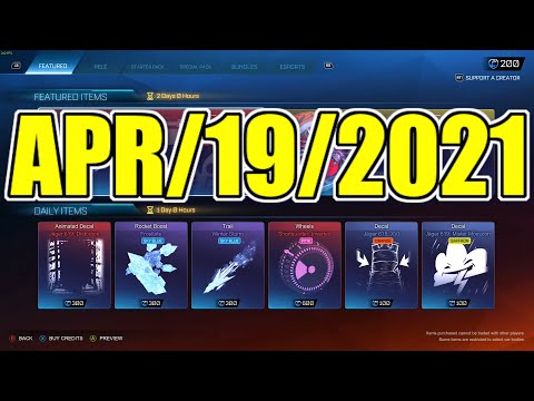 ROCKET LEAGUE ITEM SHOP | APRIL-19-2021 | DIRE WOLF CRIMSON + PELE BUNDLE | RL Item Shop Today