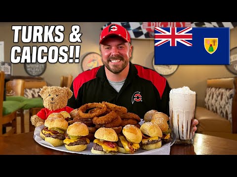 Big Al's Ultimate Slider Food Challenge on Turks and Caicos Islands!!