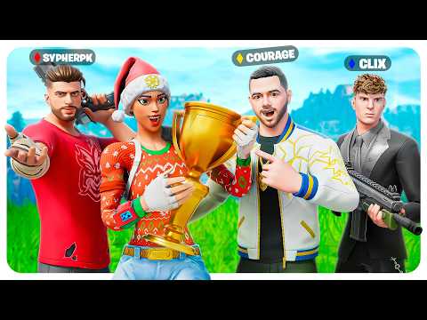 Jugué en un Torneo de SOLO Youtubers! (CourageJD, SypherPK, Clix)