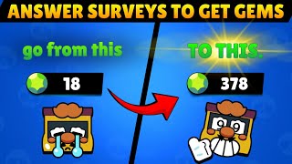3 METHODS to Get GEMS for F2P Players in Brawl Stars! (Make Money with Online Surveys)
