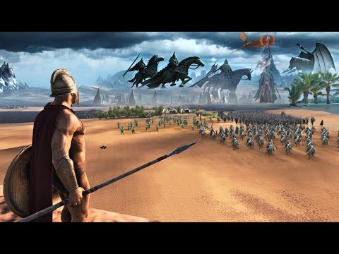 THREE DEMONIC ARMIES FACE OFF FOR THE OASIS IN THE DESERT - Epic Battle Simulator 2 - UEBS 2