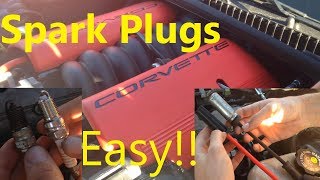 How To Change Spark Plugs And Wires On A Corvette !!!!