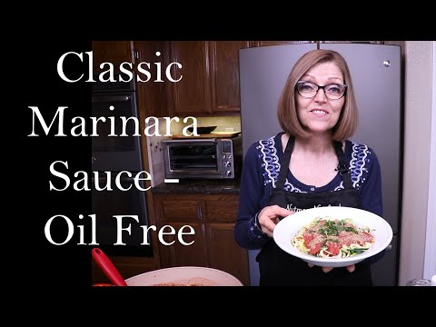 Classic Marinara Sauce - Oil Free - from the Nutmeg Notebook Kitchen