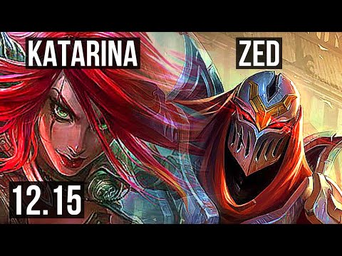 KATARINA vs ZED (MID) | 12/1/8, 1.7M mastery, Legendary, 400+ games | EUW Master | 12.15