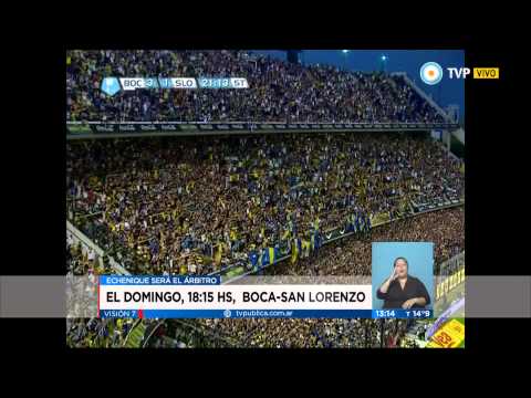 Visión 7 - El clásico Boca versus San Lorenzo por TVP
