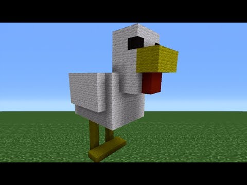 Minecraft Tutorial: How To Make A Chicken Statue