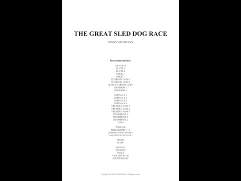 The Great Sled Dog Race - Score Playback (Sheet Music available)