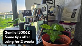 Gemilai 3006Z | Preinfusion Setting & Tips | After 2 weeks of usage