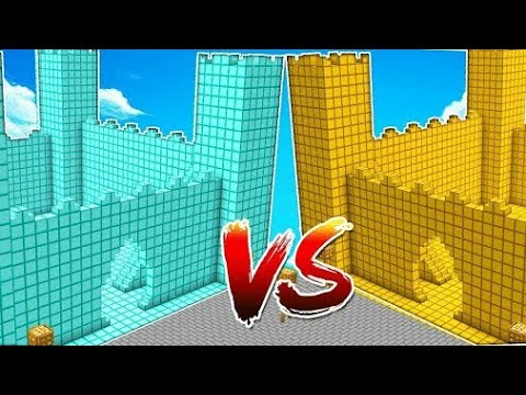 Altın vs elmas (mnicraft kale savaşları)