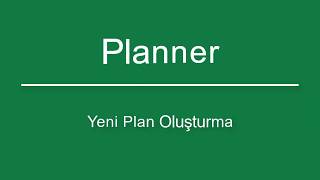 Microsoft Planner’da Yeni Plan Oluşturma