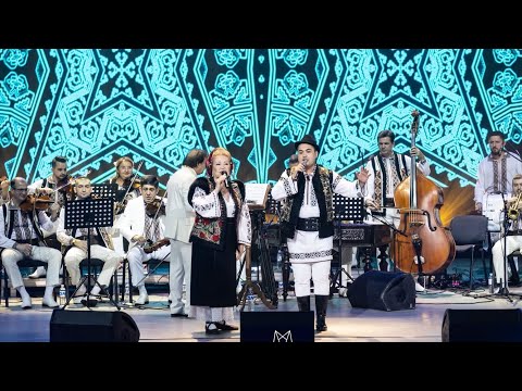 Ilie Caraș si Mioara Velicu alaturi de maestrul Nicolae Botgros si Orchestra Nationala Lautarii.