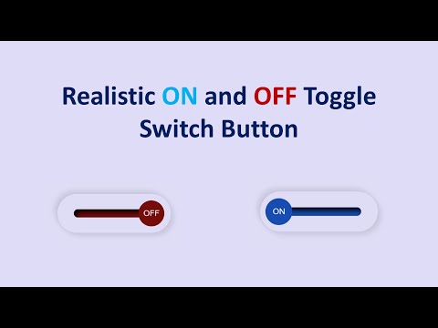 Create Toggle Switch Button With Html And Css Toggle Switch