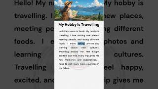 My Hobby Is Travelling ✈️🌍 | English Reading & Listening Practice #easyenglish #englishforbeginners