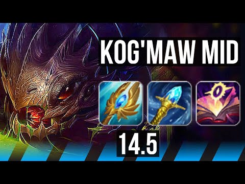 KOG'MAW vs AZIR (MID) | 18/2/3, Legendary | NA Challenger | 14.5