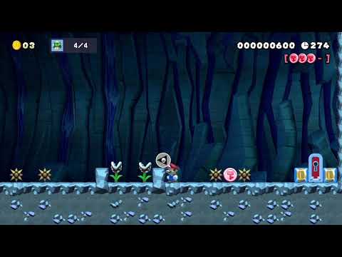 SMM2) 4 up and key - by LeeJW