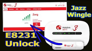 How to Unlock huawei E8231s-1 jazz USB Device Wingle جاز ڈیوائس انلاک کریں