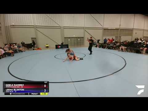127 Lbs Round 5 (6 Team) - Gisele Ramirez, Pennsylvania Red Vs Leena Blanton, Ohio Blue 6d81