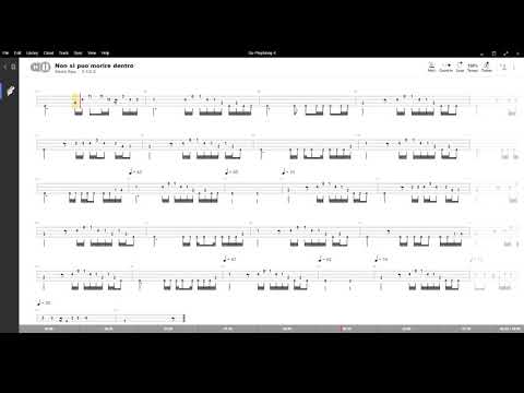 Non si puo morire dentro ( Gianni Bella ),Tablatura e base Senza Basso - Backing bass track -NO BASS