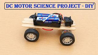 how to make car using chopsticks and DC Motor | Science Project