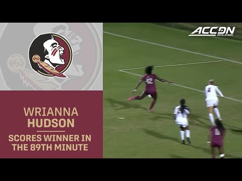 Florida State's Wrianna Hudson Scores Game Winner In The 89th Minute