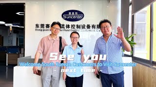 Welcome South Korean Customers to Visit Suncenter #pressuremachine #industrialpressure #suncenter
