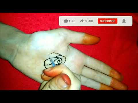 Rose flower Banana Sikhe || Rose flower mehandi for hand