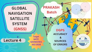 PRAKASH Batch - GNSS| Lecture 4| (In English)| DGPS| Accuracy| Sources of Errors of DGPS|