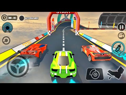 Impossible Car Tracks 3D: Green Car Driving Simulator Levels 1 to 13 Completed Pro Driver Gameplay