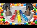 M M S Ice Cream Rolls Satisfying ASMR Food Video How To Make Ice Cream With M M S