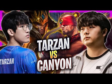CANYON vs TARZAN! - DK Canyon Plays Lee Sin JUNGLE vs LNG Tarzan Jarvan! | Bootcamp 2023