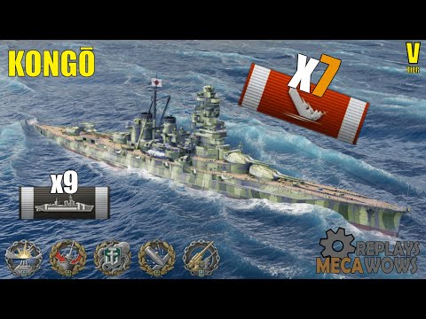 Kongo 7 Kills & 151k Damage | World of Warships Gameplay