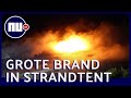 Strandtent in Zandvoort gaat in vlammen op | NU.nl
