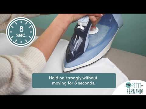 Petit Fernand - How to stick iron-on label ?