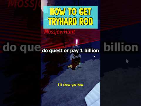 HOW TO GET TRYHARD ROD IN FISCH #roblox