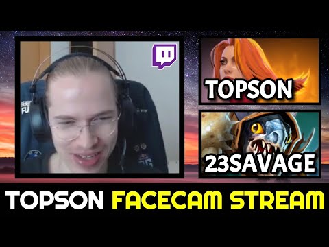 TOPSON Old School Magic Build Lina vs 23SAVAGE — STREAM with FACECAM