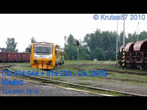 ČD 814.044 + 814.223 - Kladno, 12.8.2010