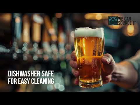 Elite Polycarbonate Plastic Reusable Tulip Shaped Pint Glass 20OZ - CE Marked