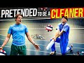 Pretended to be a Cleaner Volleyball Indoor Prank 3.0