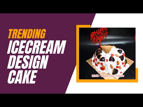 Trending Icecream Design Cake Making | Chef Mousumi
