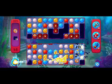 Fishdom Hard level 10670 no boosters フィッシュダム ハード