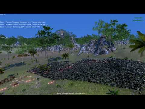 5000 Tornado Troopers vs 5000 German Soldiers and 5000 Archers Ultimate Epic Battle Simulator