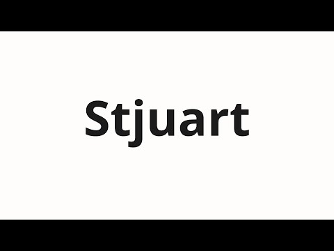 How to pronounce Stjuart | Стюарт (Stuart in Russian)