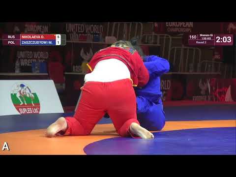 Round 2 Women-Gi - +71 kg: D. NIKOLAEVA (RUS) v. M. ZASZCZUDŁOWI (POL)