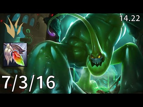 Zac Jungle vs Kha'Zix - EUW Master | Patch 14.22