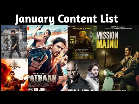 Upcoming Web Series And Movies Of January 2023 | Pathan Trailer | Netflix, Mx Player, Zee5, SonyLIV