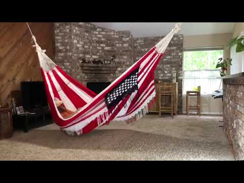 Ingalex Double XL Exclusive American Flag Hammock Handwoven by Indigenous Wayuu People of Venezuela